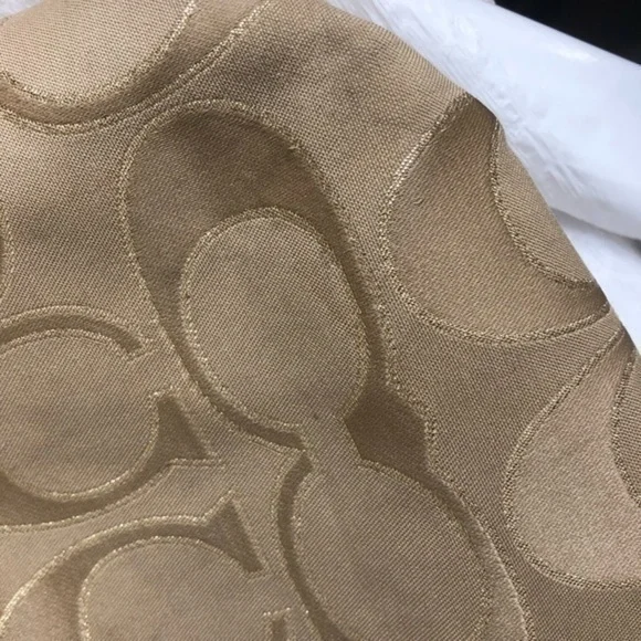 Coach gold poppy signature large bag